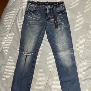 New Dark blue skinny jeans / fashion nova men